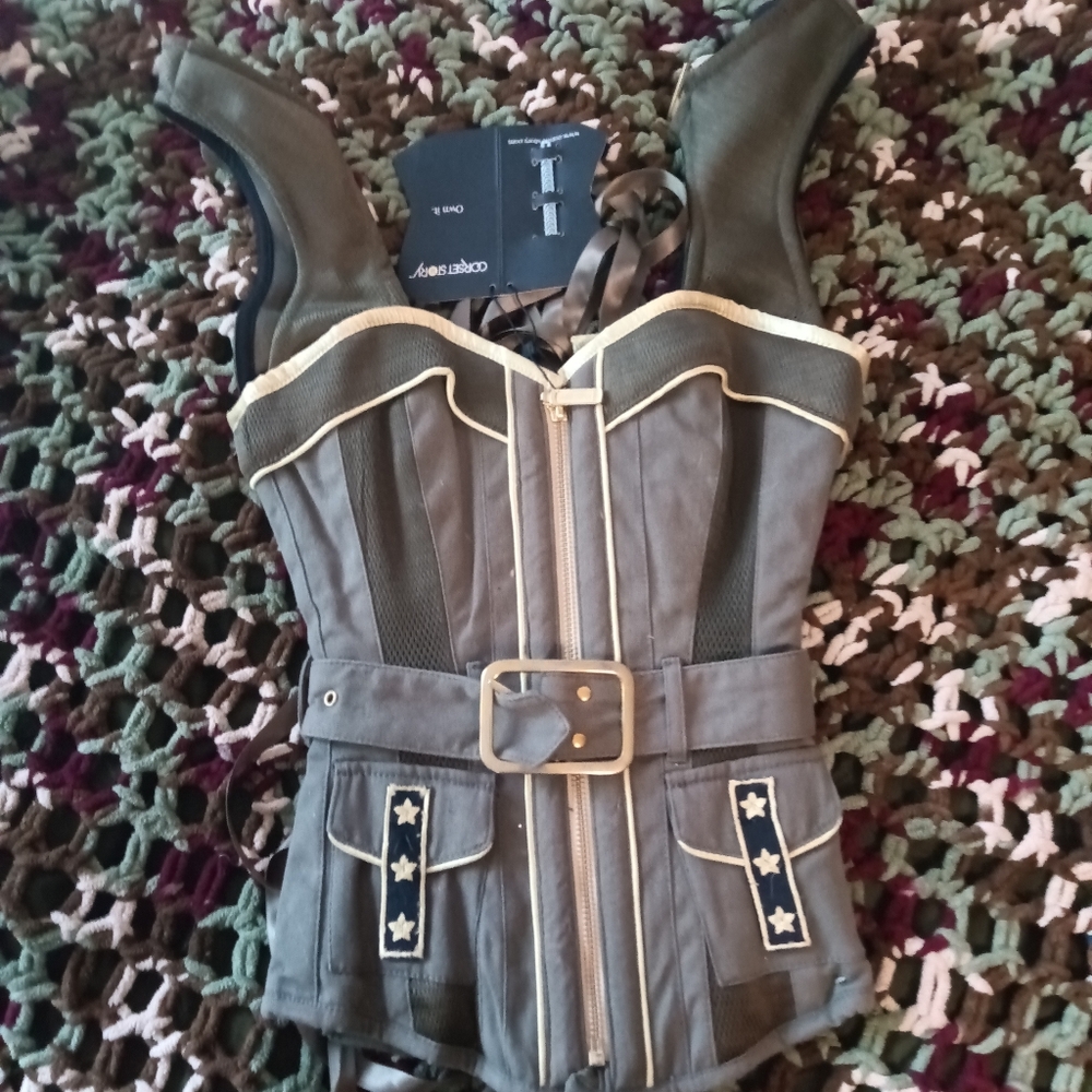 Military costume WAISTE TRAINER corset